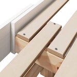 vidaXL Cadre de lit Blanc 80 x 200 cm Bois d'ingénierie