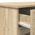 vidaXL Bureau Chêne sonoma 140 x 49 x 76 cm Bois d'ingénierie