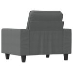 vidaXL Fauteuil Gris foncé 60 cm Tissu