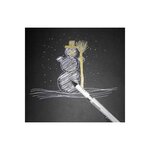 Stylo roller K230M Hybrid Gel Grip DX Métallic 1 mm Blanc x 12 PENTEL