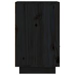vidaXL Tables de chevet 2 Pièces Noir 40x34x55 cm Bois de pin massif