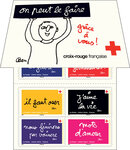 Carnet 10 timbres - La Croix Rouge Française - On peut le faire grâce à vous - Lettre Verte