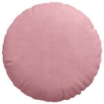 vidaXL Coussins de siège 2 Pièces Rose Ø80 x 29 cm Velours