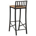 vidaXL Chaises de bar lot de 4 bois de manguier massif brut