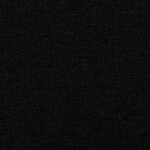 vidaXL Canapé à 2 places Noir 140 cm Tissu