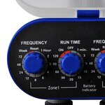 vidaXL Minuterie d'arrosage automatique électronique de jardin Double sortie