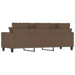 vidaXL Canapé à 3 places Marron 180 cm Tissu