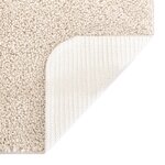 Tapis Shaggy avec dos en latex Crème 200x200 cm