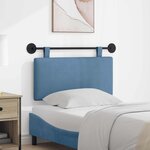 vidaXL Tête de lit suspendue Tissu en velours côtelé