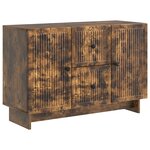 vidaXL Buffet Chêne fumé 89 x 34 5 x 60 cm Bois d'ingénierie