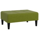 vidaXL Repose-pied Vert clair 78x56x32 cm Velours