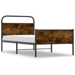 vidaXL Cadre de lit sans matelas 90x190cm chêne sonoma bois ingénierie