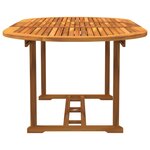 vidaXL Ensemble à manger de jardin 5Pièces bois d'acacia solide textilène