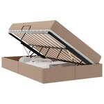 vidaXL Lit avec rangement et matelas Cappuccino 120 x 190 cm