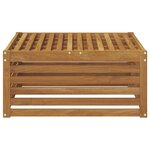 vidaXL Pouf d'Extérieur Naturel 79 x 79 x 37 cm Bois d'Acacia Massif