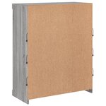 vidaXL Buffet avec lumières LED sonoma gris 81x37x100 cm