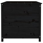 vidaXL Lit surélevé de jardin noir 119 5x82 5x78 cm bois de pin massif