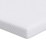vidaXL Surmatelas en mousse à mémoire 200 x 200 cm Thick Doux Blanc