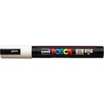 Marqueur pointe conique moyenne pc5m 1 8 - 2 5mm ivoire x 6 POSCA
