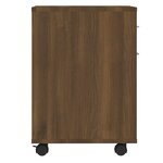 vidaXL Armoire roulante Chêne marron 45x38x54 cm Bois d'ingénierie