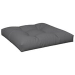 vidaXL Coussin de palette anthracite 80x80x12 cm tissu