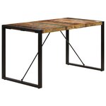 vidaXL Table à manger 140x70x75 cm Bois de récupération massif
