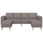 vidaXL Ensemble de Canapés Taupe tissu
