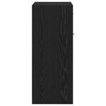 vidaXL Cabinet de Salle de Bain avec tiroir Chêne noir 60 x 33 x 80 cm