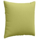 vidaXL Coussins de canapé 2 Pièces Vert clair 80 x 80 cm tissu