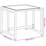 vidaXL Tabourets de jardin 4 Pièces noir acier et textilène
