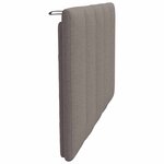 vidaXL Coussin de tête de lit Hanko taupe 90 cm tissu