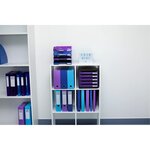 Classeur à élastiques 2 anneaux 15mm Iderama - A4, violet EXACOMPTA