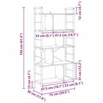 vidaXL Étagère Chêne Sonoma 75 x 30 x 156 cm Bois d'ingénierie