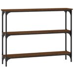 vidaXL Table console chêne marron 100x22 5x75 cm bois d'ingénierie