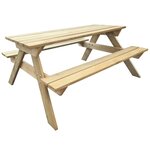 vidaXL Table de pique-nique 150 x 135 x 71 5 cm Bois