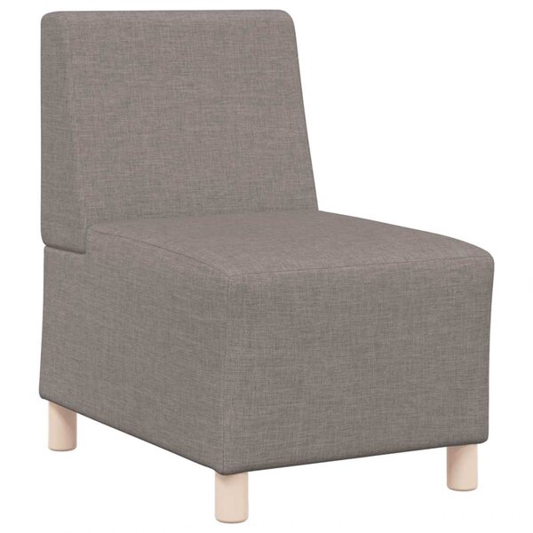 vidaXL Canapé modulaire sans accoudoirs Taupe 55 cm Tissu
