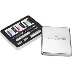 Kit de calligraphie GRIP 2011  argent FABER-CASTELL