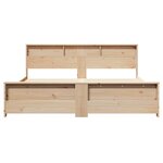 vidaXL Cadre de lit Marron 200 x 200 cm Bois massif en pin