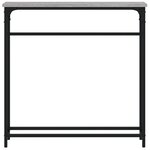 vidaXL Table console sonoma gris 75x19 5x75 cm bois d'ingénierie