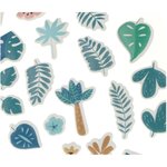 6 feuilles de stickers safari