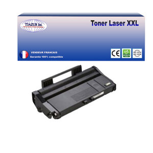Toner compatible avec ricoh aficio sp112su  sp112sue remplace ricoh aficio sp100e/sp112 (407166/sp 100le) -1 200 pages - t3azur