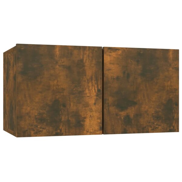 vidaXL Armoire TV suspendue Chêne fumé 60x30x30 cm Bois d'ingénierie