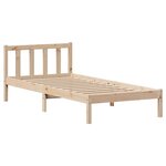 vidaXL Cadre de lit sans matelas 100x200 cm bois massif de pin