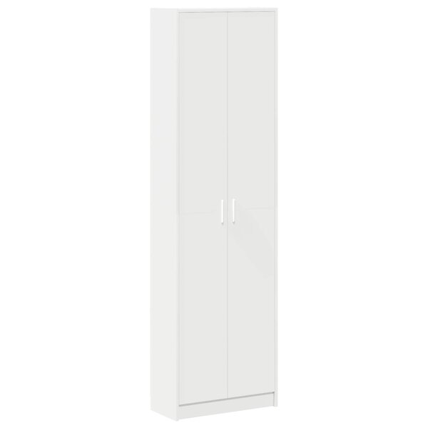 vidaXL Armoire avec étagère Blanc 55 x 25 x 189 cm Bois d'ingénierie