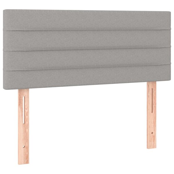 vidaXL Tête de lit Gris clair 80x5x78/88 cm Tissu