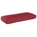 vidaXL Set de coussins de palette 3 Pièces Bordeaux 120 x 50 x 12 cm