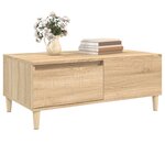 vidaXL Table basse Chêne sonoma 90x50x36 5 cm Bois d'ingénierie