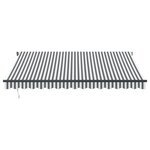 vidaXL Auvent rétractable automatique avec LED anthracite et blanc