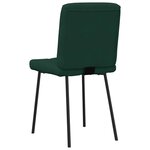vidaXL Chaises à manger lot de 4 Vert foncé Velours