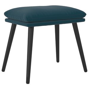 vidaXL Repose-pied Bleu 45x29 5x35 cm Velours